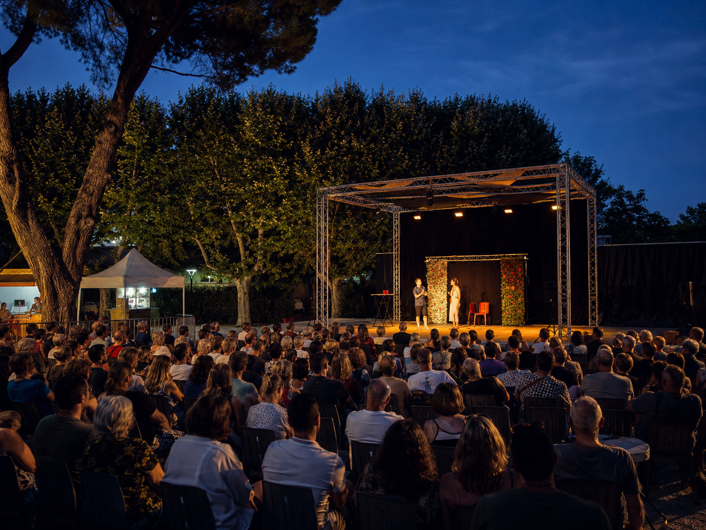 Le public du festival au Théâtre de Verdure de Carry-le-Rouet